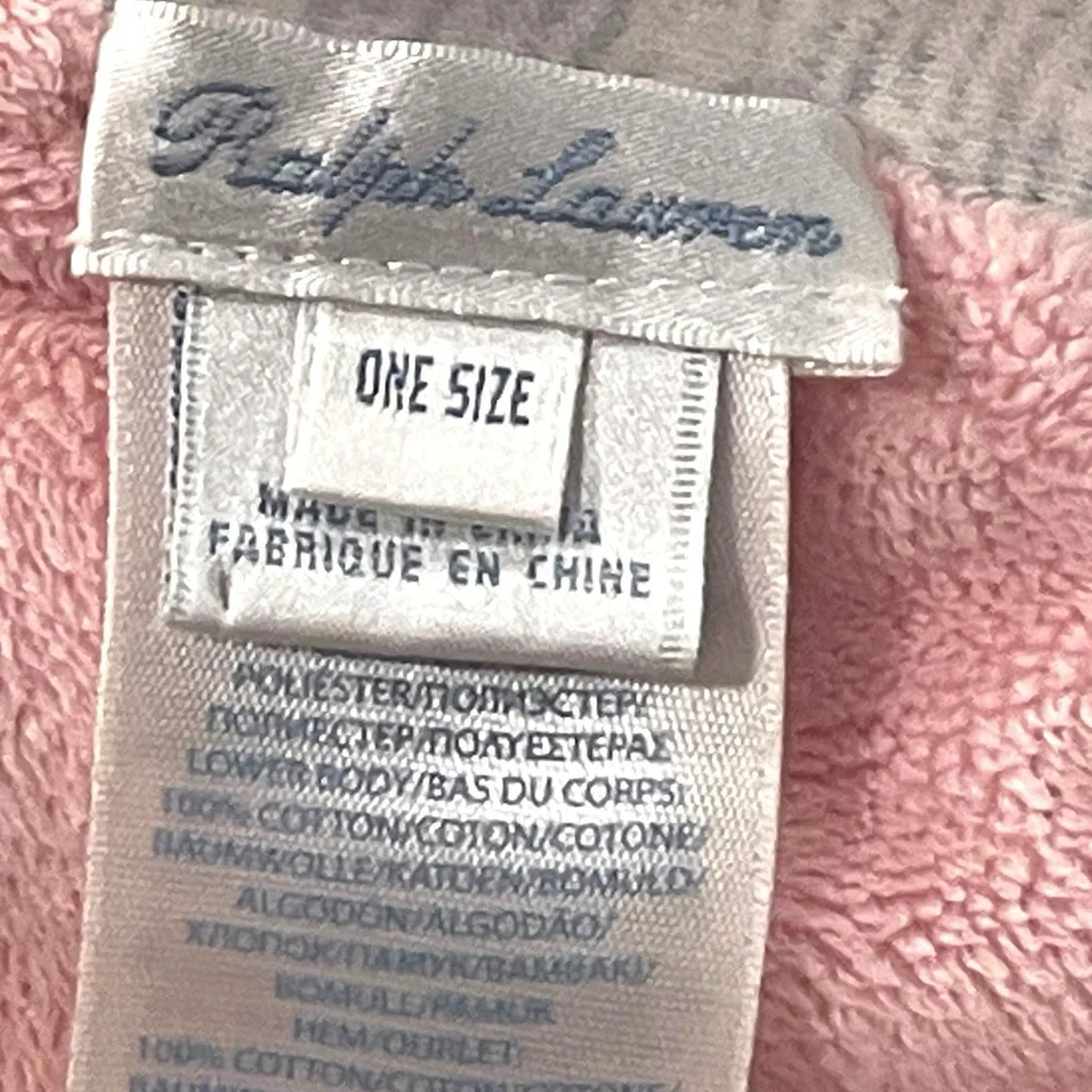 Ralph Lauren Elephant Lovey Bear ABC Blocks Security Blanket Organic Cotton Pink